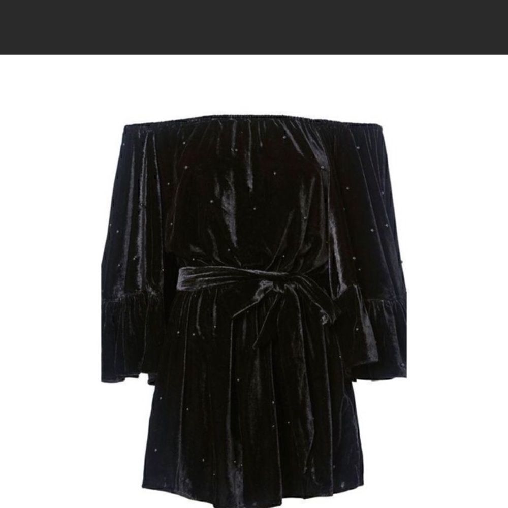 C/MEO COLLECTIVE black velvet pristine condition romper